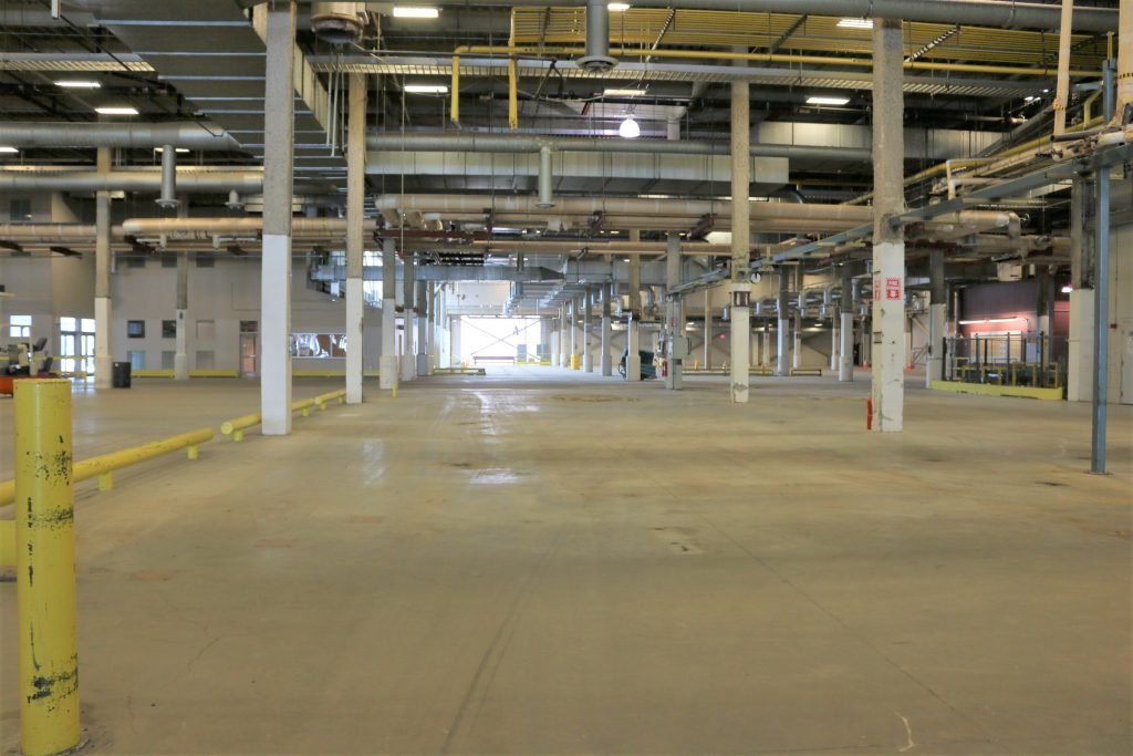 Inside warehouse