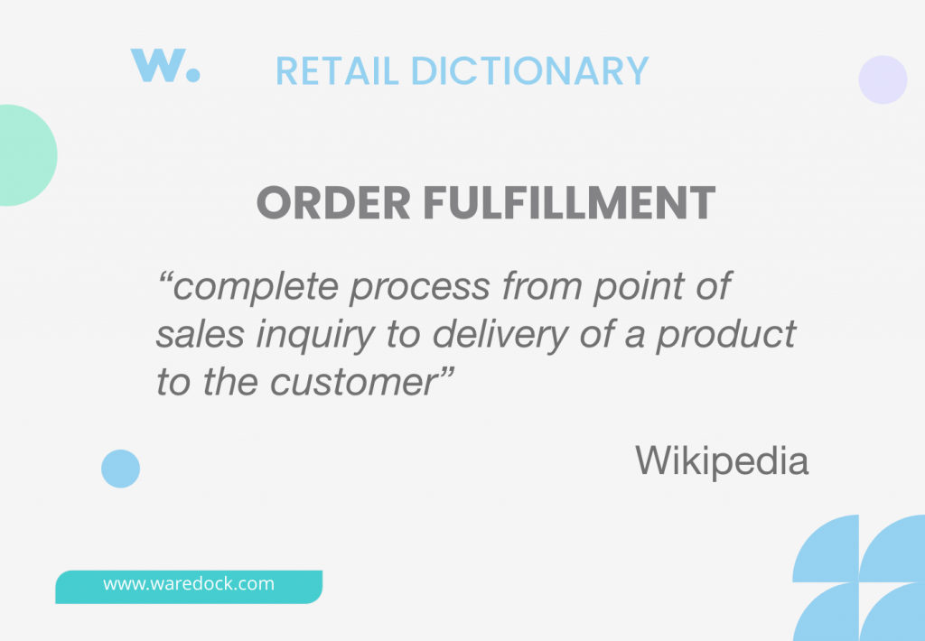 Definition Order Fulfillment