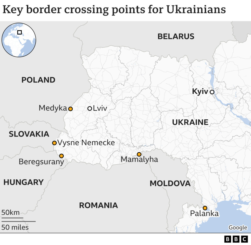 ukraine crossing borders