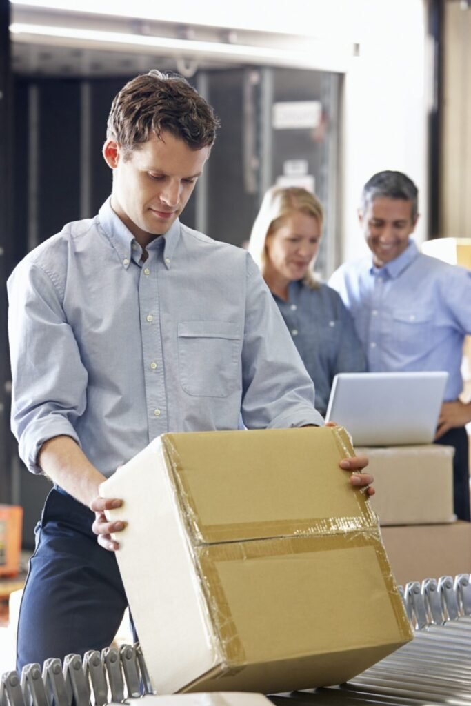 Workers In Distribution Warehouse