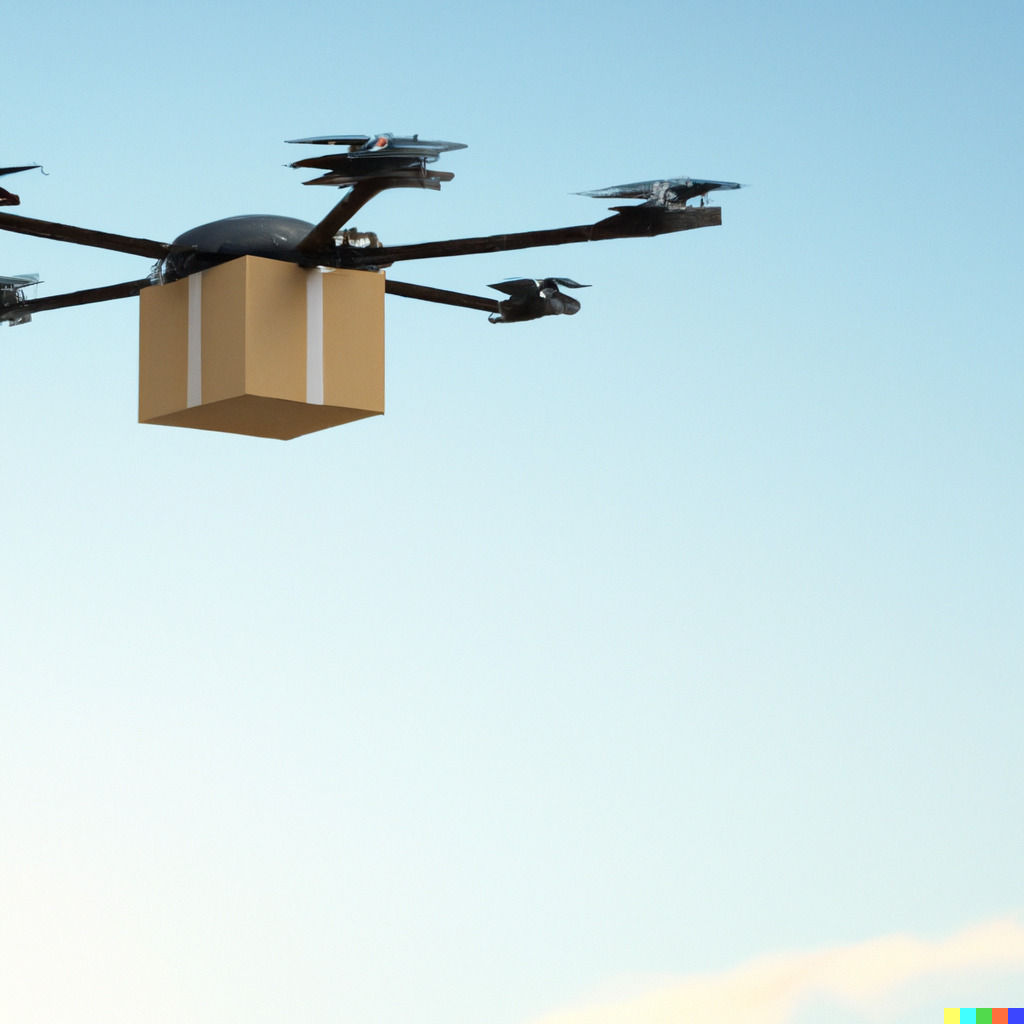 Delivery Drone by DALL·E 2