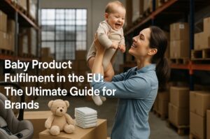 Mother and Baby in Warehouse Setting