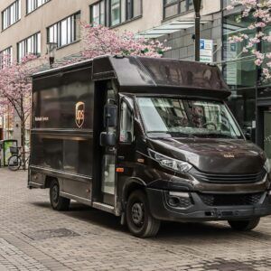 Delivery truck in Jönköping