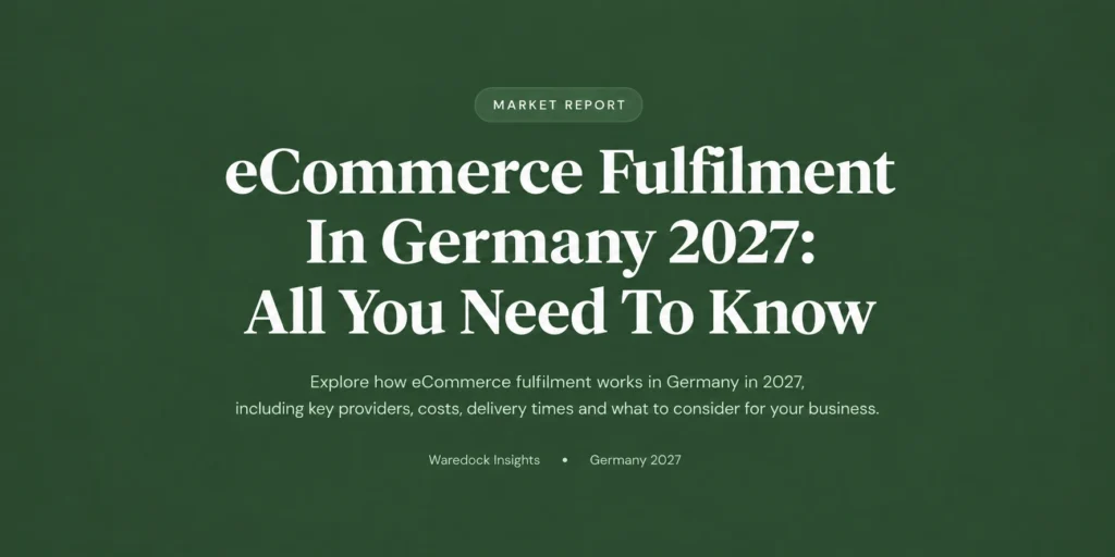 E-commerce Fulfillment in Germany 2027: The Complete Guide